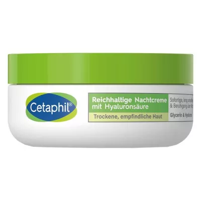 CETAPHIL Bogaty krem na noc z kwasem hialuronowym, 48 g