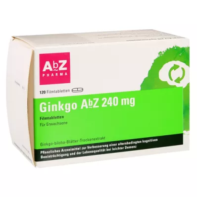 GINKGO AbZ 240 mg tabletki powlekane, 120 szt