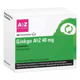 GINKGO AbZ 40 mg tabletki powlekane, 120 szt