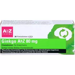 GINKGO AbZ 80 mg tabletki powlekane, 30 szt