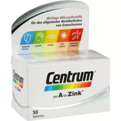 CENTRUM Tabletki A-Zinc, 30 szt