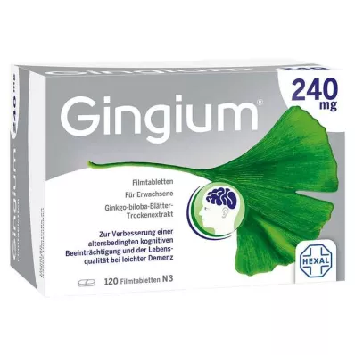 GINGIUM Tabletki powlekane 240 mg, 120 szt