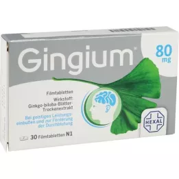 GINGIUM Tabletki powlekane 80 mg, 30 szt