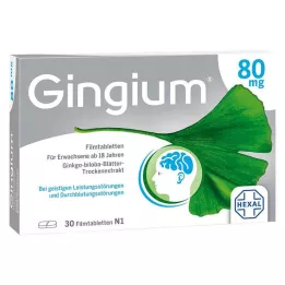 GINGIUM Tabletki powlekane 80 mg, 30 szt