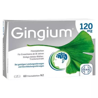 Gingium 120 mg tabletki powlekane, 60 szt Gingium 120 mg tabletki powlekane, 60 szt