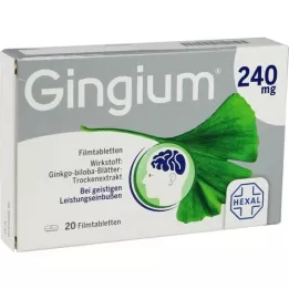 GINGIUM Tabletki powlekane 240 mg, 20 szt
