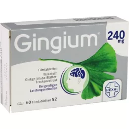GINGIUM Tabletki powlekane 240 mg, 60 szt