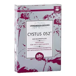 CYSTUS 052 Organiczne pastylki na gardło, 66 szt