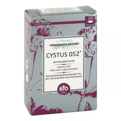 CYSTUS 052 Organiczne pastylki na gardło, 132 szt