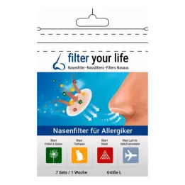 Filtr do nosa Filter Your Life dla alergików rozmiar L (7x2 sztuki)