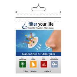 Filter Your Life Filtr do nosa dla alergików rozmiar S, 7x2 sztuki