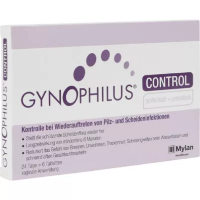 GYNOPHILUS CONTROL Tabletki dopochwowe, 6 szt