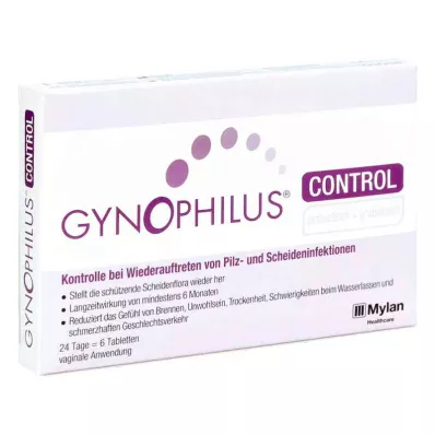 Gynophilus Control tabletki dopochwowe (6 szt.) Gynophilus Control tabletki dopochwowe (6 szt.)