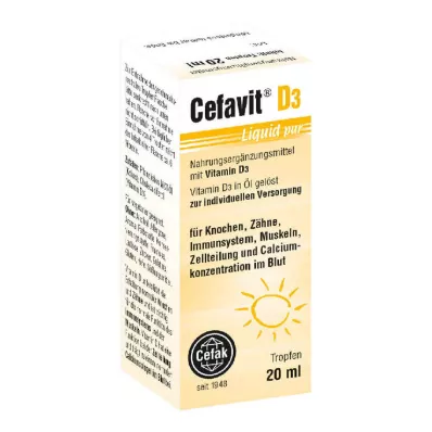 CEFAVIT D3 Liquid czyste krople do stosowania doustnego, 20 ml