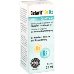 CEFAVIT D3 K2 Liquid czyste krople do stosowania doustnego, 20 ml