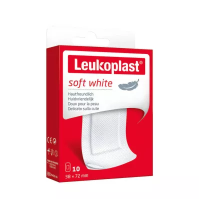 LEUKOPLAST miękkie białe paski gipsowe 38x72 mm, 10 szt