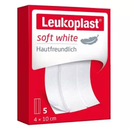 LEUKOPLAST miękki biały gips 4x10 cm, 5 szt