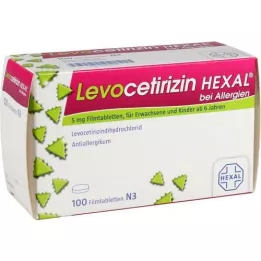 LEVOCETIRIZIN HEXAL dla alergii 5 mg tabletki powlekane, 100 szt