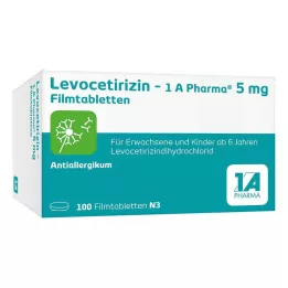 LEVOCETIRIZIN-1A Pharma 5 mg tabletki powlekane, 100 kapsułek