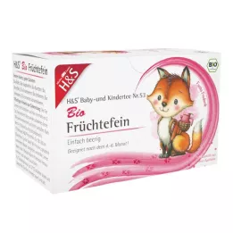 H&amp;S Organiczna herbata owocowa dla niemowląt i dzieci z drobnym filtrem, 20X2,5 g