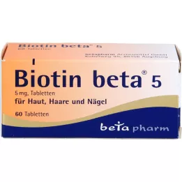 BIOTIN BETA 5 tabletek, 60 szt