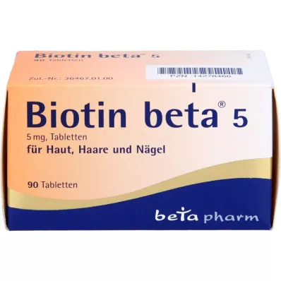 BIOTIN BETA 5 tabletek, 90 szt