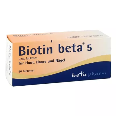 Biotyna beta 5 tabletek, 90 szt Biotyna beta 5 tabletek, 90 szt