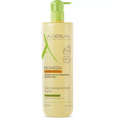 A-DERMA EXOMEGA CONTROL zmiękczający olejek pod prysznic, 750 ml