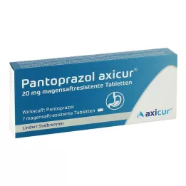 Pantoprazole axicur® 20 mg tabletki, 7 szt