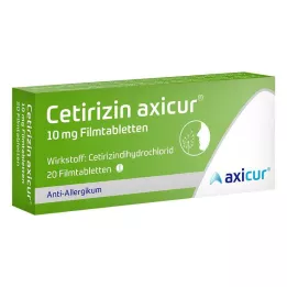 Cetirizin axicur® 10 mg tabletki powlekane, 20 szt