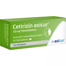 CETIRIZIN axicur 10 mg tabletki powlekane, 50 szt