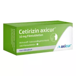 Cetirizin axicur® 10 mg tabletki powlekane, 100 szt