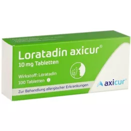 LORATADIN axicur 10 mg tabletki, 100 szt