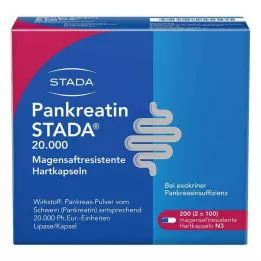 PANKREATIN STADA 20 000 twardych kapsułek dojelitowych, 200 szt