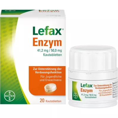 LEFAX Enzymatyczne tabletki do żucia, 20 szt