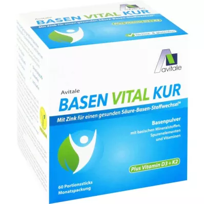 BASEN VITAL KUR plus witamina D3+K2 w proszku, 60 szt