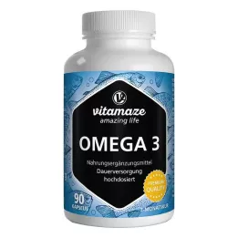 OMEGA-3 1000 mg EPA 400/DHA 300 kapsułek o wysokiej dawce, 90 szt