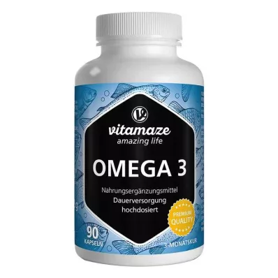 OMEGA-3 1000 mg EPA 400/DHA 300 kapsułek o wysokiej dawce, 90 szt