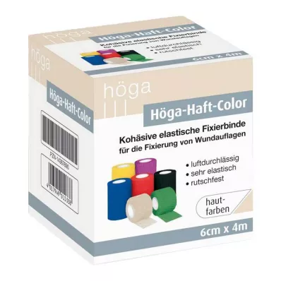 HÖGA-HAFT Kolorowa opaska mocująca 6 cmx4 m w kolorze skóry, 1 szt HÖGA-HAFT Kolorowa opaska mocująca 6 cmx4 m w kolorze skóry, 1 szt