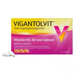VIGANTOLVIT Witamina D3 K2 Wapń w tabletkach powlekanych, 30 kapsułek
