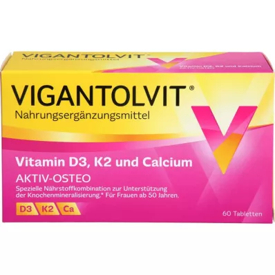 VIGANTOLVIT Witamina D3 K2 Wapń w tabletkach powlekanych, 60 kapsułek