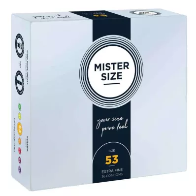 MISTER Prezerwatywy rozmiar 53, 36 szt MISTER Prezerwatywy rozmiar 53, 36 szt