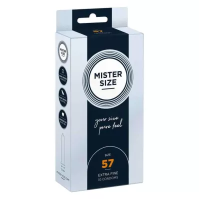 MISTER Prezerwatywy rozmiar 57, 10 szt MISTER Prezerwatywy rozmiar 57, 10 szt