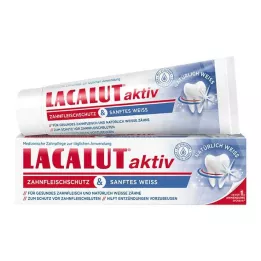 LACALUT aktywna ochrona dziąseł &amp; delikatna biała pasta do zębów, 75 ml