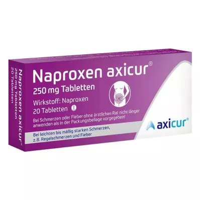 Naproxen axicur® 250 mg tabletki, 20 szt Naproxen axicur® 250 mg tabletki, 20 szt