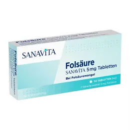 FOLSÄURE SANAVITA Tabletki 5 mg, 50 szt