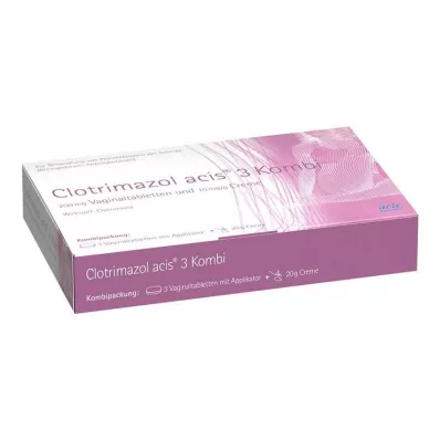 CLOTRIMAZOL acis 3 combipack, 1 szt CLOTRIMAZOL acis 3 combipack, 1 szt