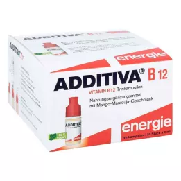 ADDITIVA Ampułki do picia z witaminą B12, 30 x 8 ml