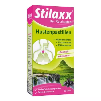 STILAXX Pastylki na kaszel Iceland Moss, 28 szt