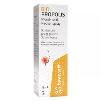 BEECRAFT Propolis w sprayu do jamy ustnej i gardła, 15 ml